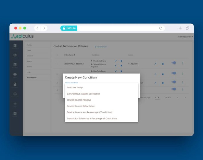 Automated dunning policies on apiculus to better manage your billing